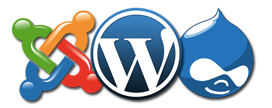 Joomla, Wordpress, Drupal Content Managment Systems